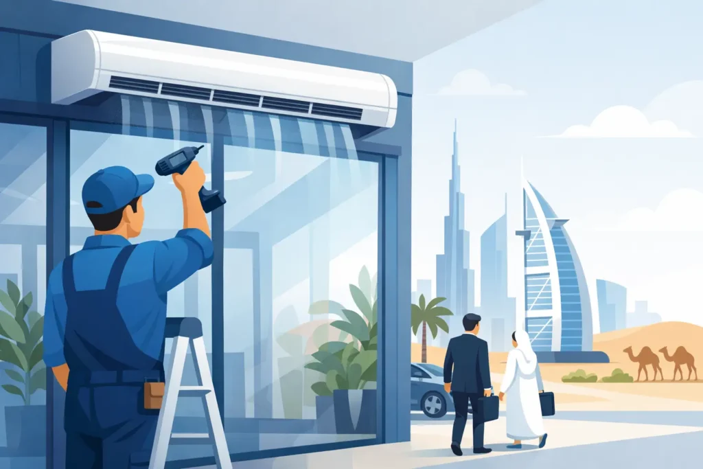 Air Curtain Installation Service for UAE Entrances