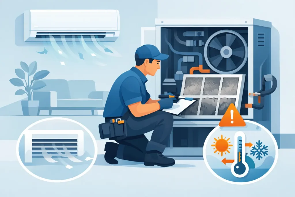 How to Fix AC Airflow Issues in Your Property