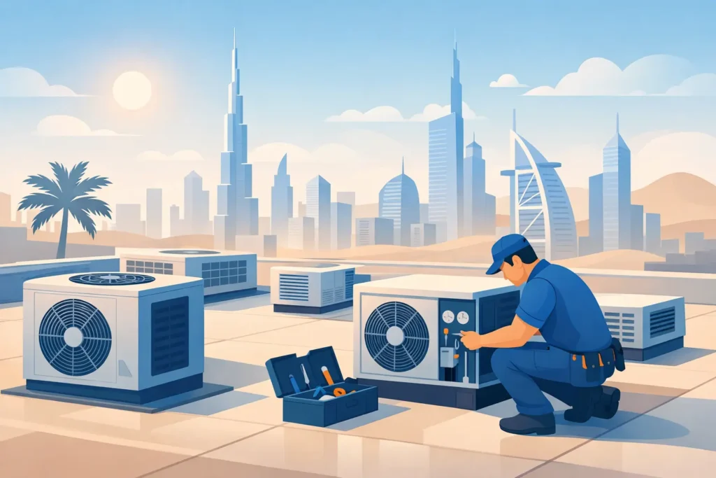 How to Maintain Rooftop AC Units in Dubai